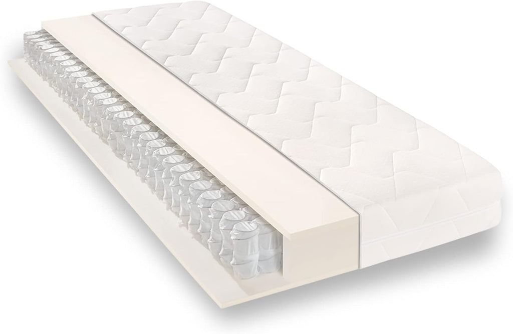 Matratzen Concord Taschenfederkernmatratze Sleepsy Kalio 100x200 cm, 7-Zonen Federkernmatratze, Matratze Härtegrad H2