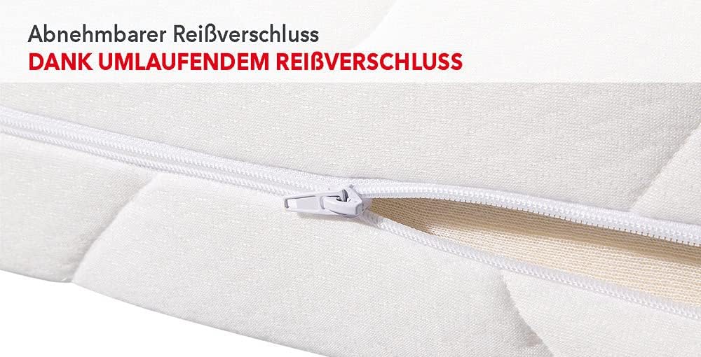 Matratzen Concord Sleepsy Leron Matratze 90x200 cm, Komfortschaummatratze 7-Zonen Aufbau, Matratze aus Komfortschaum - Härtegrad H2, Bezug waschbar, Öko-Tex Standard 100