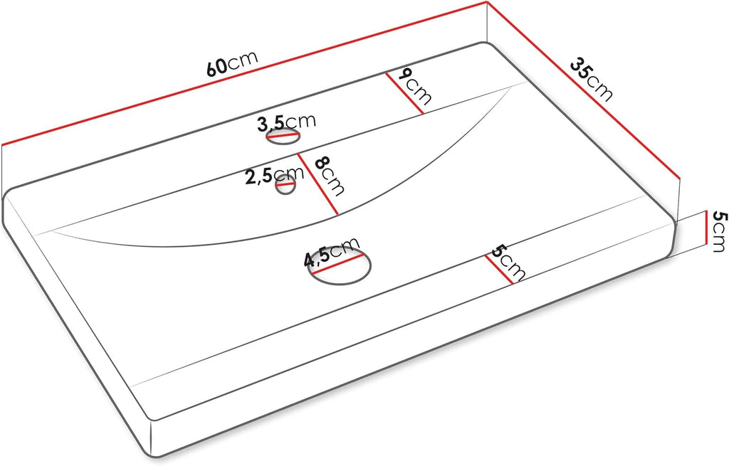 Mirjan24 Badmöbel Set Madrit II mit Waschbecken und Siphon, Komplettprogramme für Spiegelschrank, Waschtisch, Hochschrank (Kastanien Breslau/Grau Hochglanz, ohne Beleuchtung)