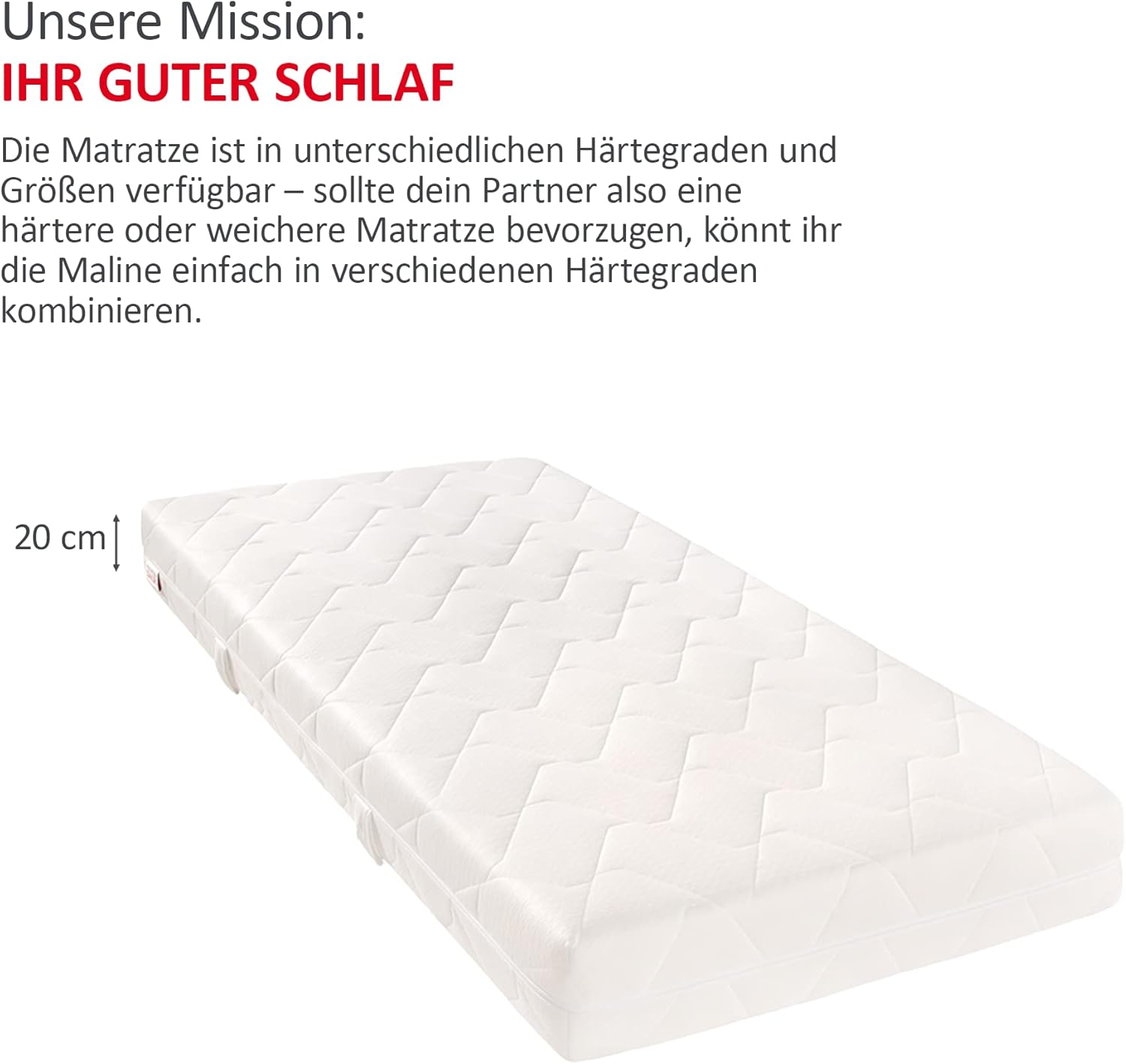 Matratzen Concord Taschenfederkernmatratze Sleepsy Kalio 100x200 cm, 7-Zonen Federkernmatratze, Matratze Härtegrad H2