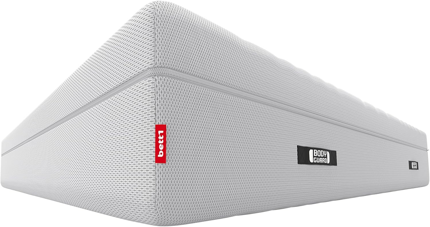 Bodyguard bett1 Boxspring Matratze 140x200 mit ca. 28 cm Matratzen-Höhe! (100% Vollschaum, 2in1 Liegehärten Mittelfest & Fester, Oeko-TEX 100, QXSchaum)