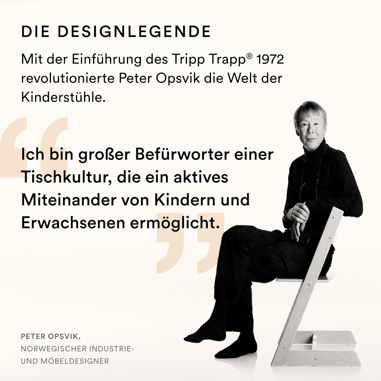 Tripp Trapp Hochstuhl von Stokke mit Baby Set, White aus Buchenholz - Verstellbarer, anpassbarer Stuhl für Kleinkinder, Kinder & Erwachsene