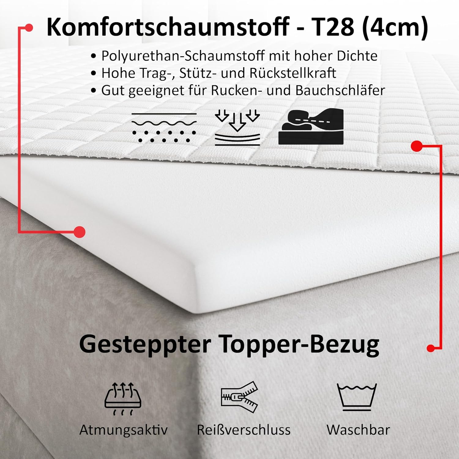 Santiago Boxspringbett 160x200 mit Bettkasten und Topper, Polsterbett 160x200 mit Bettkasten, Bonellfederkern-Matratze (H4), T28 Komfortschaumstoff Topper (H3), Samt, Beige