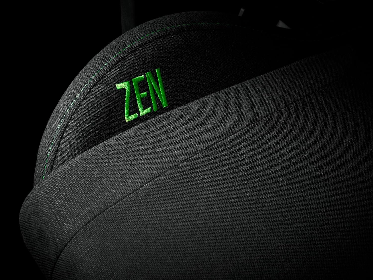 Razer Edition TAROK Essentials X Cloth PC Gaming Stuhl Stoff - atmungsaktiver Stoffbezug, Softcoat 1D Armlehnen, Wippfunktion, Lendenkissen und Kopfkissen, bis 130kg, schwarz