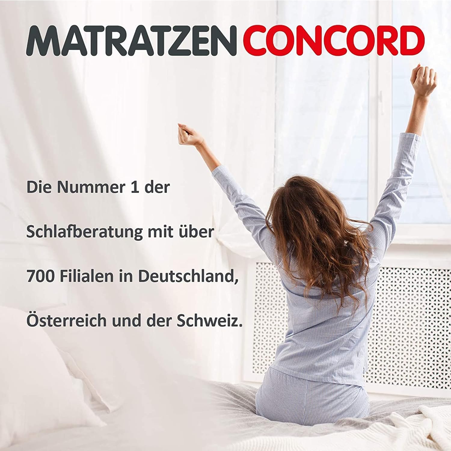 Matratzen Concord Taschenfederkernmatratze Sleepsy Kalio 100x200 cm, 7-Zonen Federkernmatratze, Matratze Härtegrad H2