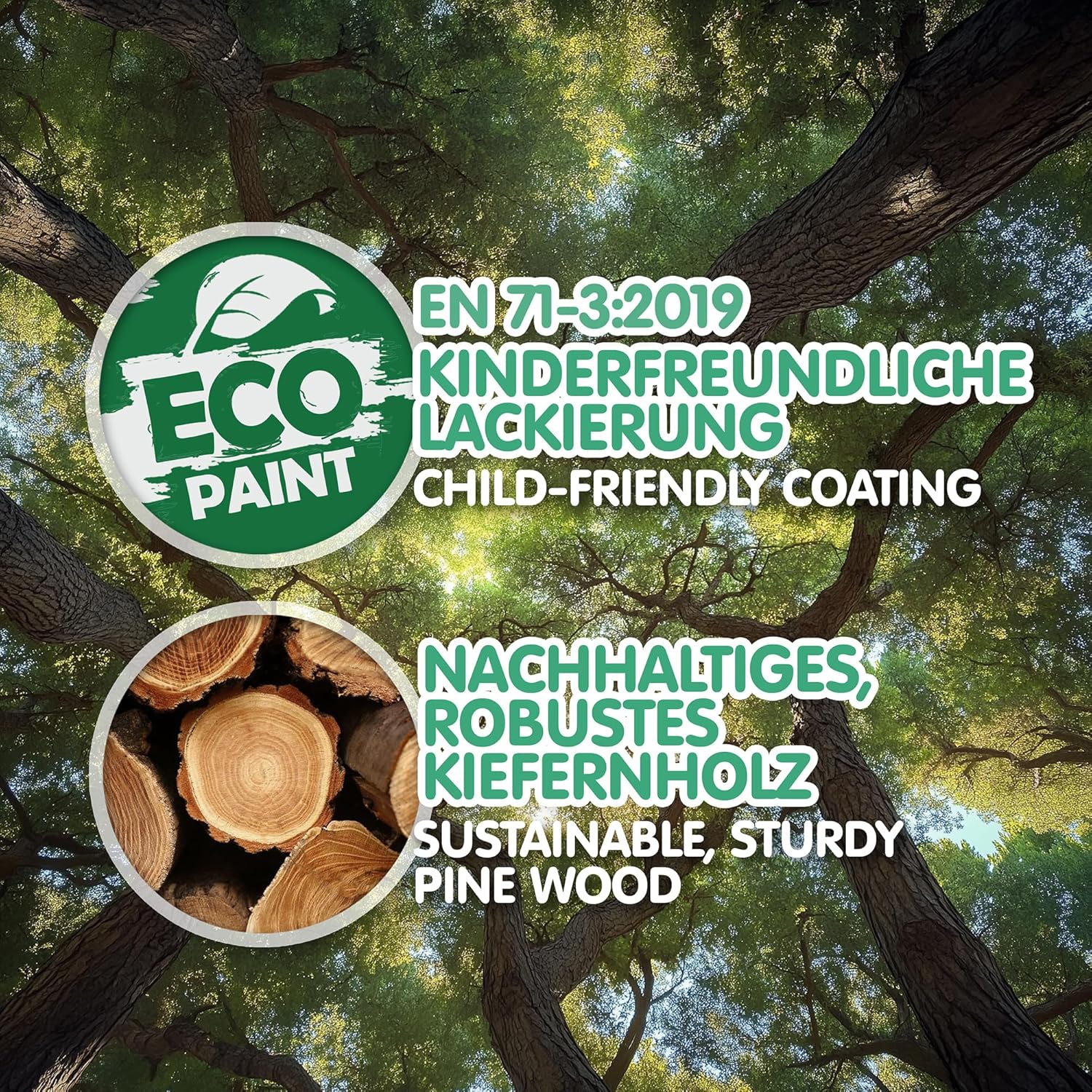 CADANI Timi Kinderbett 120x200 cm Bodenbett, Rausfallschutz abnehmbar, bis 200 kg belastbar, Roll-Lattenrost, Montessori Kiefer Massivholz Bett, 3 Aufbauvarianten, Umbaubar, Weiß